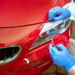 Tinting,Defects,Of,A,Red,Car,Paint,On,The,Service